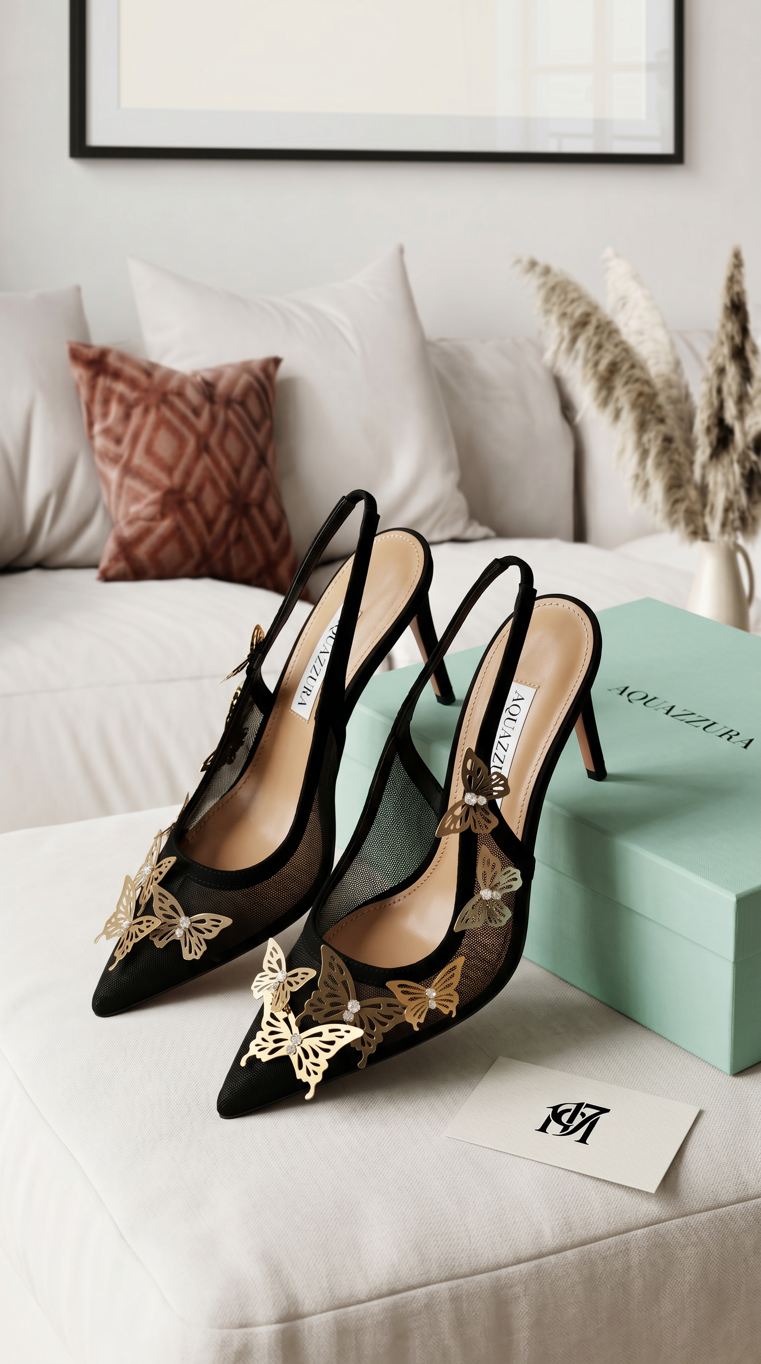 حذاء سلينغ باك Papillon من Aquazzura
